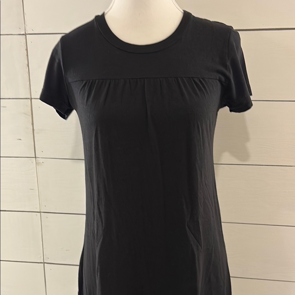 Volcom Black Fitted Pleated Dress